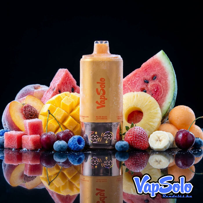 VapSolo 180K Sixer – Blue Razz Lemonade & Cherry Berry & Strawberry Banana & Triple Melon & Peach Mango Pineapple & Watermelon Ice 5%
