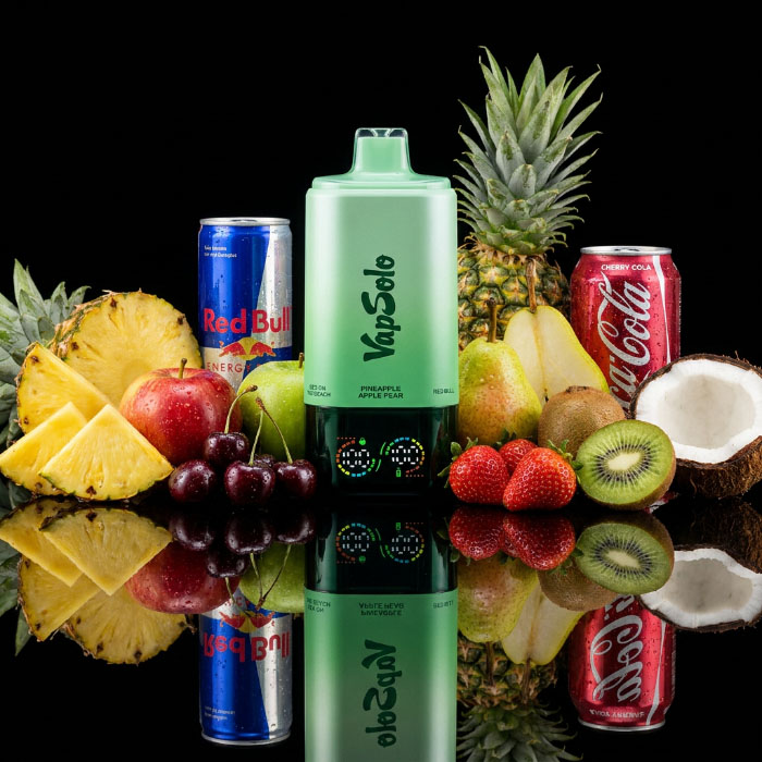 VapSolo 180K 6in1 Sixer – Pineapple Apple Pear & Red Bull & Cherry Cola & Solo#1 & Strawberry Kiwi & Sex On The Beach 2%
