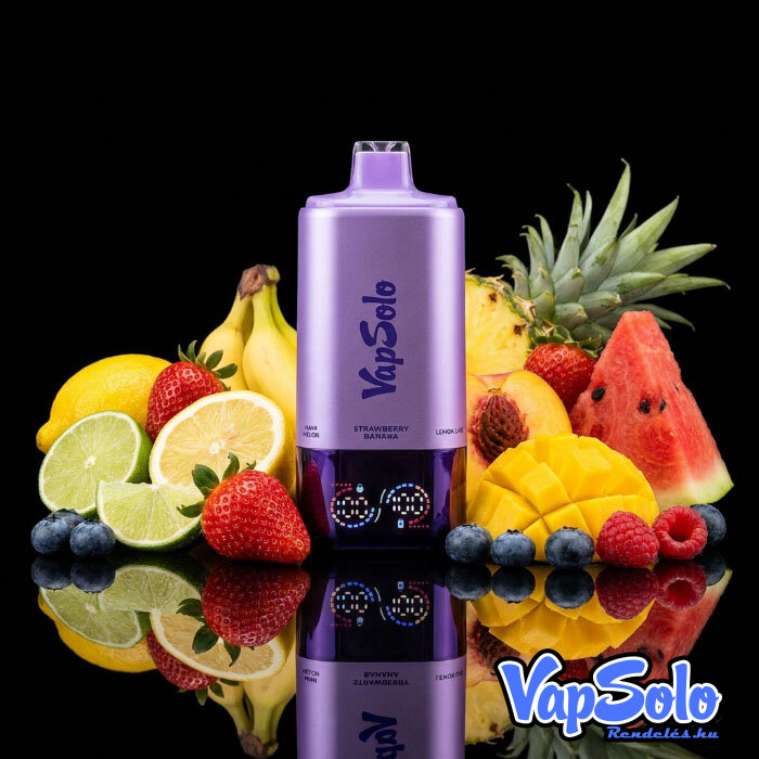 VapSolo 180K Sixer – Strawberry Banana & Lemon Lime & Peach Mango Pineapple & Watermelon Ice & Sour Triple Berry & Hami Melon 5%