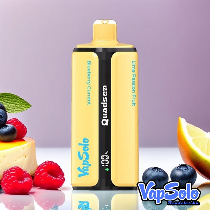 VapSolo Quads 80000 – Blueberry Currant & Cheese Cake & Blackberry Red Raspberry & Lime Passion Fruit 2%