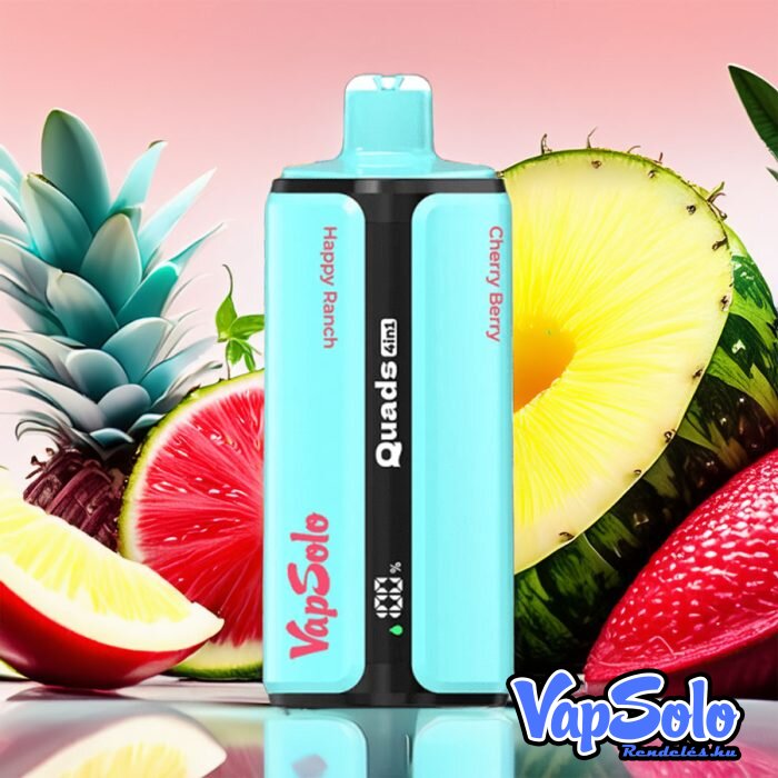 VapSolo Quads 80000 – Happy Ranch & Sex On The Beach & Watermelon Coconut & Cherry Berry 2%